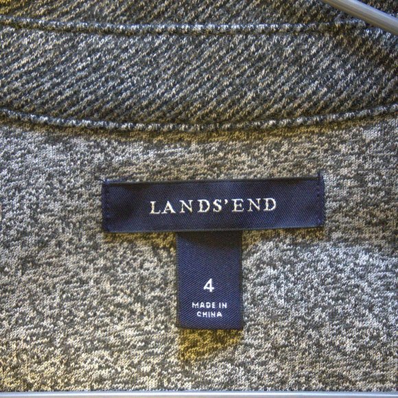 Land's End Gray Blazer with Black Trim - Picture 4 of 5